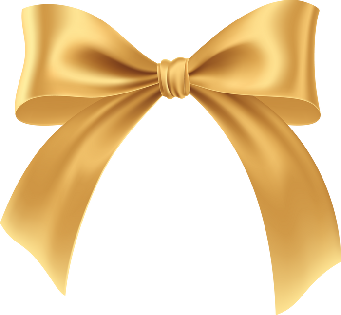 Gold Satin Bow